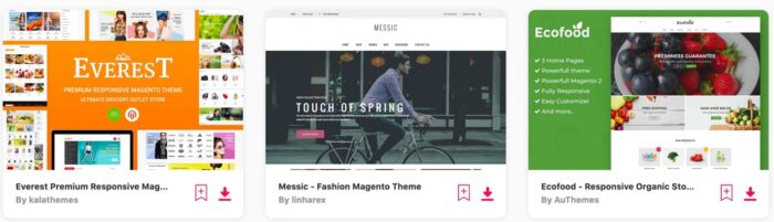 Lista de alguns temas para Magento