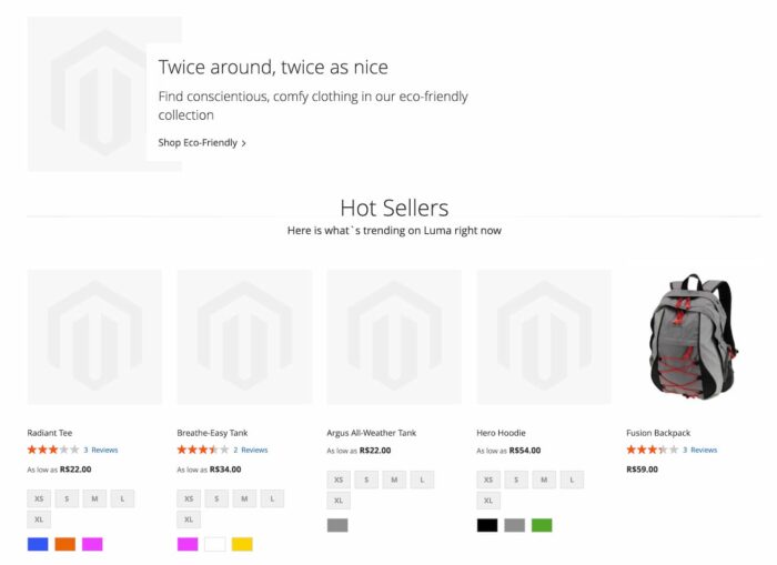 Loja Magento com imagens faltando e o placeholder padrão Loja Magento com imagens faltando e o placeholder padrão